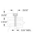 ABH A150 Full Mortise Continuous Gear Hinge