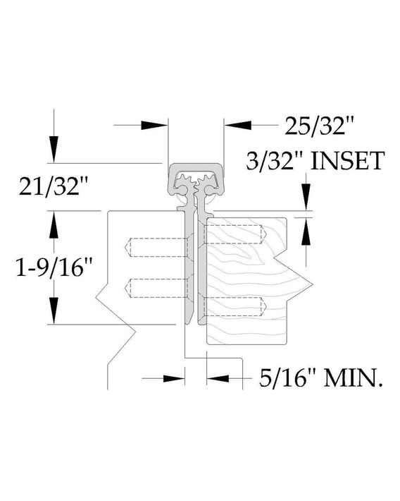 ABH A160 Full Mortise Continuous Gear Hinge