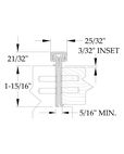 ABH A240 Full Mortise Continuous Gear Hinge