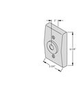 ABH Wall Cover for Electromagnetic Door Holder