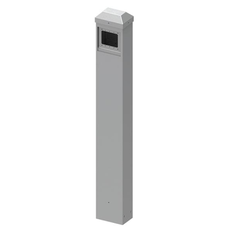 LCN 8310 Bollard Post with Mounting Base and Actuator Cut-Out