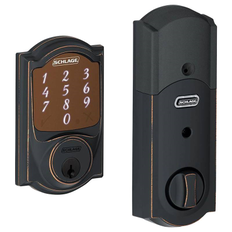 Schlage Residential BE479 Entry Electronic Lockset, Smart Deadbolt