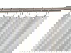 Bobrick 204-2, -3 White Vinyl Shower Curtain