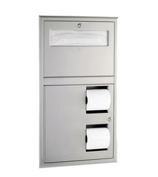 Bobrick B-3474, 34745 Seat-Cover & Toilet Tissue Dispenser