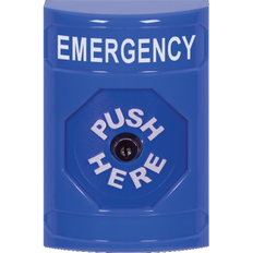 Safety Technologies SS2400 Stopper Station, Key-to-Reset, Blue