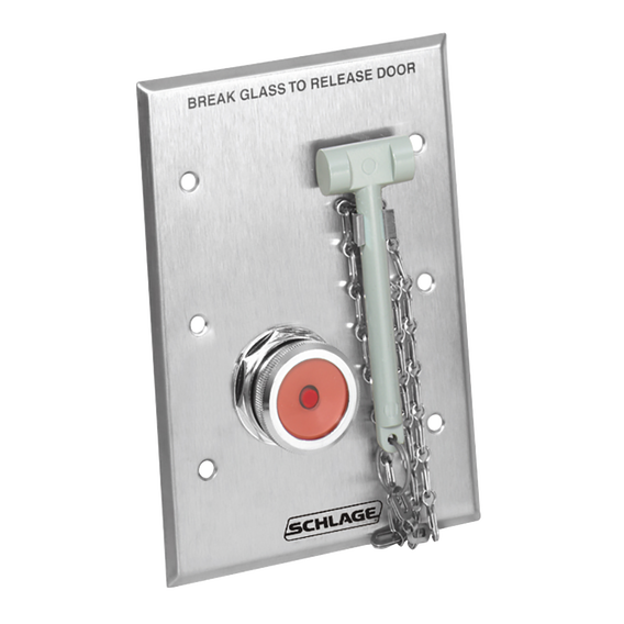 Schlage Electronics 740 Series Emergency Break Glass Release