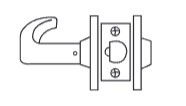 Sargent 7 Line Cylindrical Lever Lock, Exit or Communicating (15-3) Function