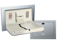ASI 10-9018 Baby Changing Station, Recessed