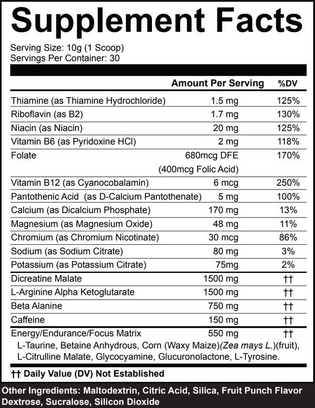 Nitric Shock Pre-Workout